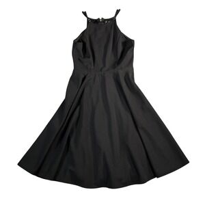 Lulus NWT Women's Black Irresistible Charm Black Midi‎ Dress Size Small